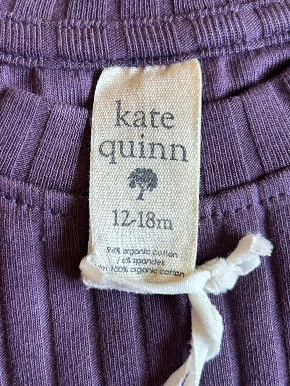 NWT Kate Quinn Ruffle Top 12-18M Vintage Violet Dragonfly Floral Organic Cotton